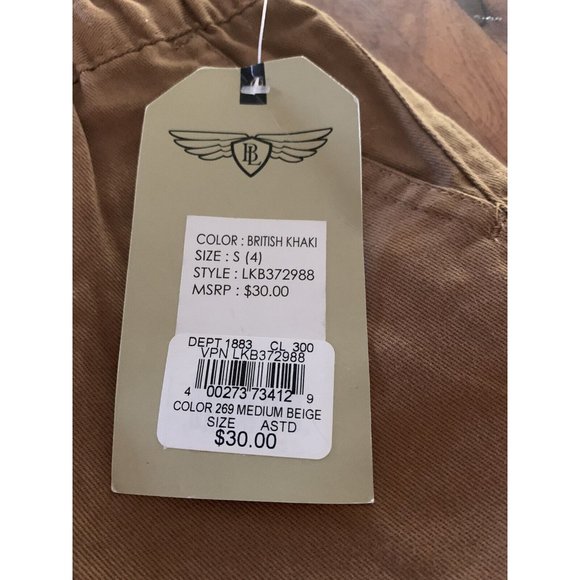 Blac Label KShaki Boy's Pants, Elastic Waist, Cuffed Hem, Sz. 4 NWT - Picture 4 of 7